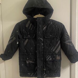 Volcom Kids Black Patterned Puffer Jacket